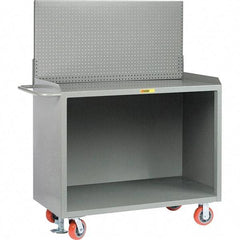 Little Giant - 3,600 Lb Capacity Mobile Service Bench - 53" Wide x 24" Deep x 43" High, Steel, Gray - Industrial Tool & Supply