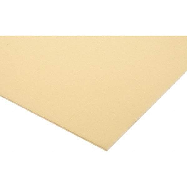 Made in USA - 0.093" Thick x 12" Wide x 24" Long, Epoxyglass Laminate Sheet - Yellow-Green, Rockwell M-110 Hardness, G10 Non FR Grade, ±0.009 Tolerance - Industrial Tool & Supply