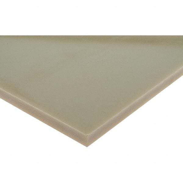 Made in USA - 1/2" Thick x 12" Wide, Epoxyglass Laminate Sheet - Yellow-Green, Rockwell M-110 Hardness, G10 Non FR Grade, ±0.036 Tolerance - Industrial Tool & Supply