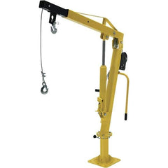 Vestil - 500 Lb Load Capacity, Steel Winch Operated Crane - 4' 5" Span - Industrial Tool & Supply