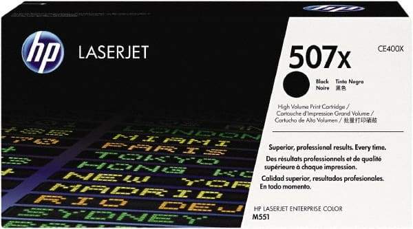 Hewlett-Packard - Black Toner Cartridge - Use with HP Color LaserJet Enterprise 500 Color MFP M575, Enterprise 500 Color Printer M551, Color flow MFP M575c, LaserJet Pro 500 color MFP M570dn - Industrial Tool & Supply