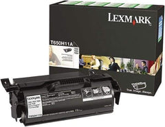 Lexmark - Black Toner Cartridge - Use with Lexmark T650dn, T650dtn, T650n, T652dn, T652dtn, T652n, T654dn, T654dtn, T654n, T656dne - Industrial Tool & Supply