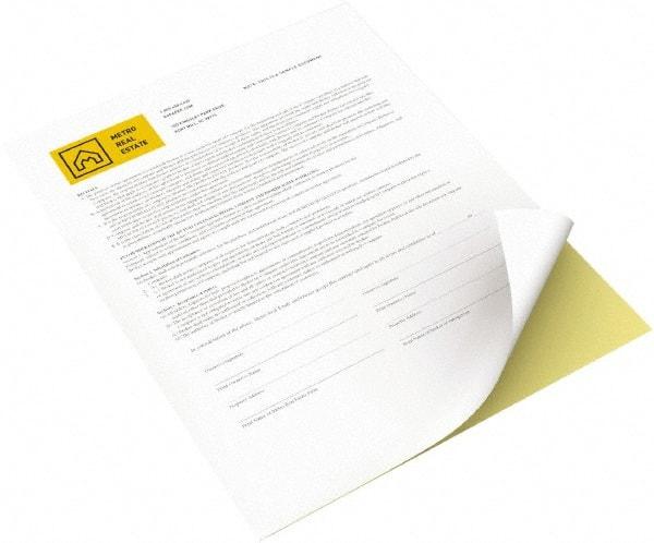 Xerox - Canary & White Digital Carbonless Paper - Use with Laser Copiers, Laser Printers - Industrial Tool & Supply