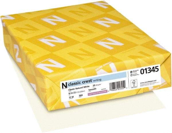 Neenah Paper - Natural White Stationery - Use with Laser Printers, Inkjet Printers, Copiers - Industrial Tool & Supply