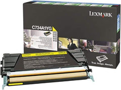 Lexmark - Yellow Toner Cartridge - Use with Lexmark C734, C736, X734, X738 - Industrial Tool & Supply