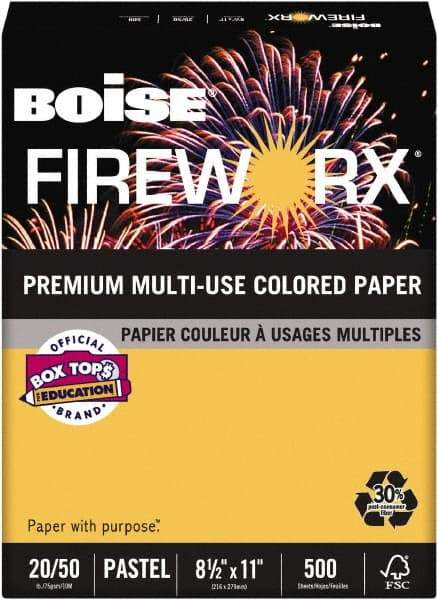 Boise - Golden Glimmer Colored Copy Paper - Use with Laser Printers, Copiers, Plain Paper Fax Machines, Multifunction Machines - Industrial Tool & Supply