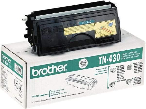 Brother - Black Toner Cartridge - Use with Brother IntelliFax-4100, 4100e, 4750, 4750e, 5750, 5750e, MFC-8300, 8500, 8600, 8700, 9600, 9700, 9800, P2500, Brother DCP-1200, 1400, HL-1230, 1240, 1250, 1270N, 1435, 1440, 1450, 1470N - Industrial Tool & Supply