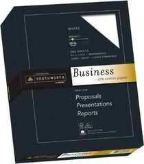 Southworth - White Copy Paper - Use with Laser Printers, Inkjet Printers, Copiers - Industrial Tool & Supply