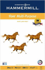 Hammermill - White Copy Paper - Use with Copiers, Typewriters, Printers, Fax Machines - Industrial Tool & Supply