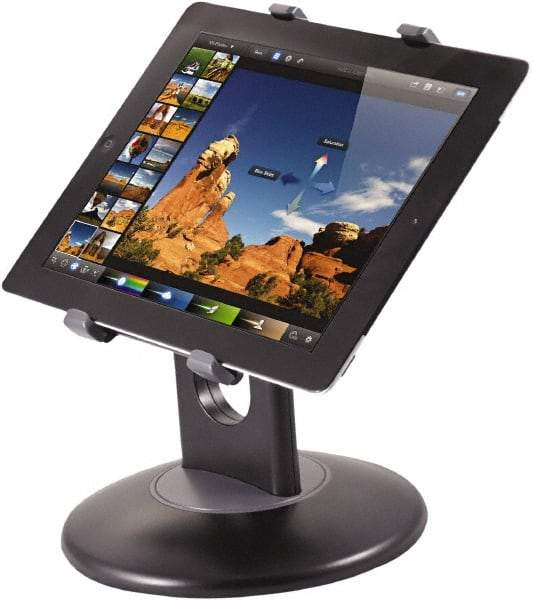 Kantek - Black Tablet Stand - Use with 7" to 10" Tablets & e-Readers - Industrial Tool & Supply