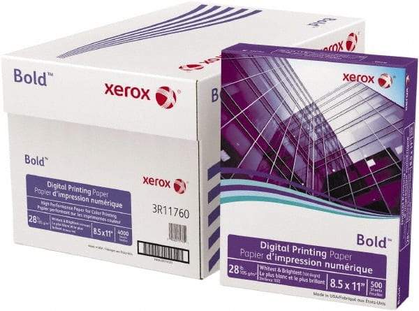 Xerox - White Copy Paper - Use with Laser Printers, Copiers, Plain Paper Fax Machines - Industrial Tool & Supply