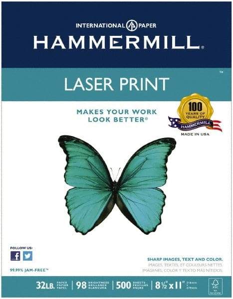 Hammermill - White Copy Paper - Use with Laser Printers, Copiers - Industrial Tool & Supply