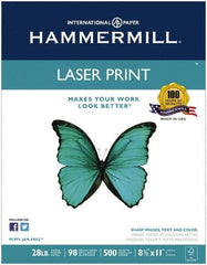 Hammermill - White Copy Paper - Use with Laser Printers, Copiers - Industrial Tool & Supply