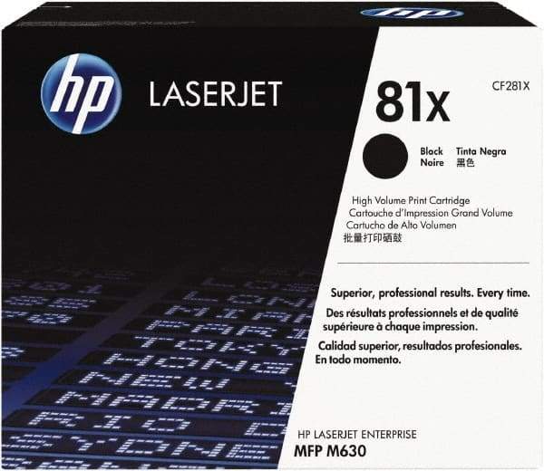 Hewlett-Packard - Black Toner Cartridge - Use with HP LaserJet Enterprise Flow MFP M630z, Enterprise MFP M630f, M630h - Industrial Tool & Supply