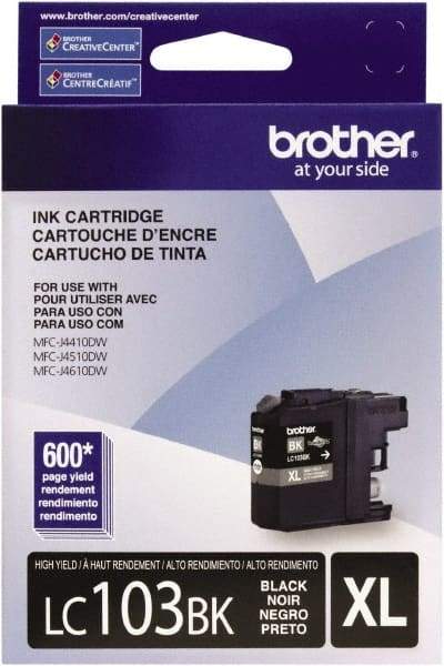Brother - Black Ink Cartridge - Use with Brother DCP-J152W, MFC-J245, J285DW, J4310DW, J4410DW, J450DW, J4510DW, J4610DW, J470DW, J4710DW, J475DW, J650DW, J6520DW, J6720DW, J6920DW, J870DW, J875DW - Industrial Tool & Supply