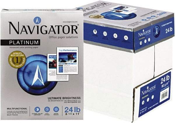 Navigator - White Copy Paper - Use with Laser Printers, Copiers, Fax Machines, Multifunction Machines - Industrial Tool & Supply