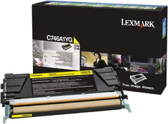 Lexmark - Yellow Toner Cartridge - Use with Lexmark C746, C748 - Industrial Tool & Supply