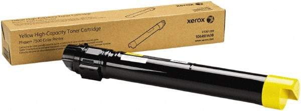 Xerox - Yellow Toner Cartridge - Use with Xerox Phaser 7500 - Industrial Tool & Supply