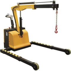 Vestil - 2,500 Lb Load Capacity, Steel Electric Floor Crane - 8' 5/64" Span - Industrial Tool & Supply