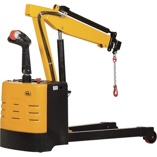 Vestil - 2,500 Lb Load Capacity, Steel Electric Floor Crane - 8' 5/64" Span - Industrial Tool & Supply