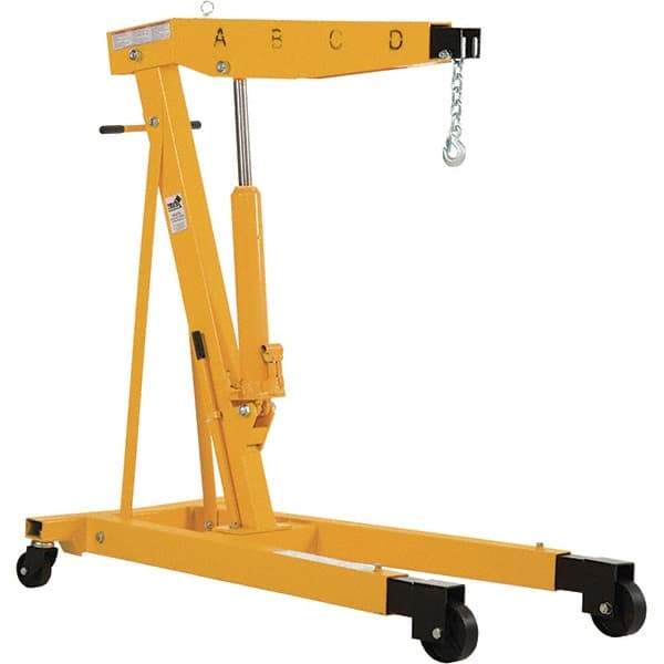 Vestil - 6,000 Lb Load Capacity, Steel Shop Crane - 6' 23/64" Span - Industrial Tool & Supply