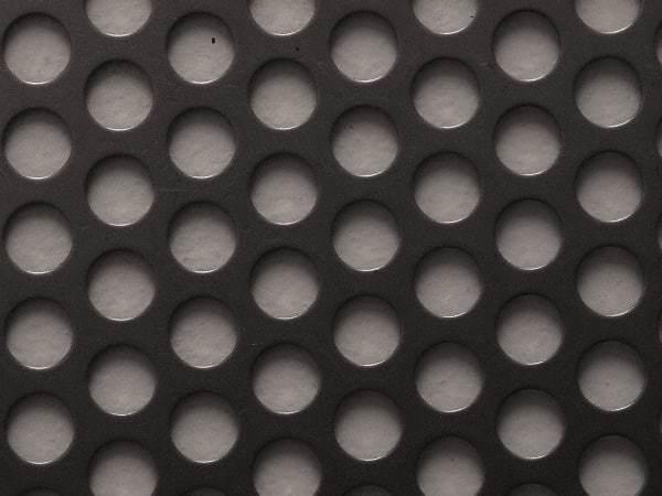 Value Collection - 36 x 40 x 0.075" Perforated Carbon Steel Sheet - 1/2" Staggered Round Holes, 11/16" Hole Spacing - Industrial Tool & Supply
