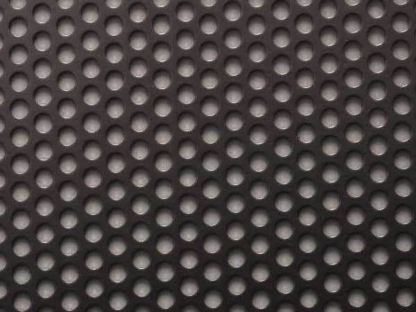 Value Collection - 0.035" Thick x 24" Wide x 24" Long, Stainless Steel Perforated Sheet - 1/4" Round Holes x 3/8" Spacing - Industrial Tool & Supply