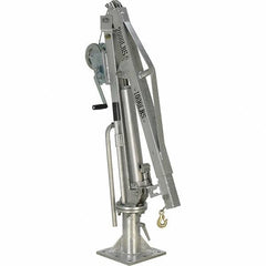 Vestil - 500 Lb Load Capacity, Steel Winch Operated Crane - 4' 21/64" Span - Industrial Tool & Supply