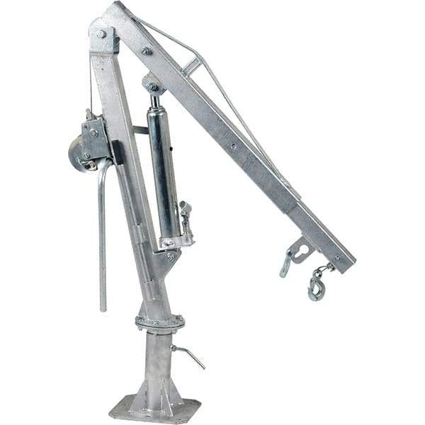 Vestil - 500 Lb Load Capacity, Steel Winch Operated Crane - 4' 21/64" Span - Industrial Tool & Supply