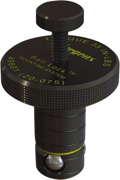 Jergens - 20mm Diam Ball Lock Modular Fixturing Shank - 1-3/4" Shank Length, 0.38" Head Diam, Compatible with 3/4" Thick Plate, 3,000 Lb Max Holding Force, 1/8 Key Size, Steel - Industrial Tool & Supply