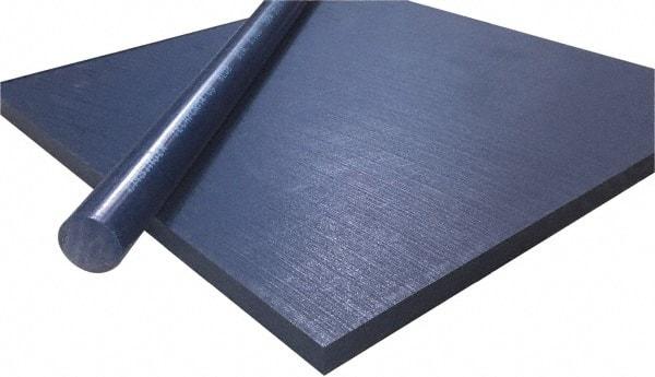 Made in USA - 5' Long, 2" Diam, Acetal Plastic Rod - +1.00 -0.000" Length Tolerance, +0.005 - 0.000" Diam Tolerance, Blue - Industrial Tool & Supply