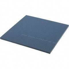 Made in USA - 3/8" Thick x 12" Wide x 1' Long, Acetal Sheet - Blue, Rockwell R-89 Hardness, +0.025 Tolerance - Industrial Tool & Supply