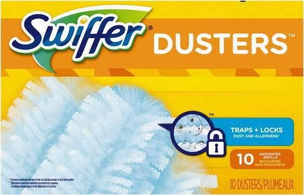 Swiffer - 6" Long Fiber Duster - 6" OAL, Light Blue - Industrial Tool & Supply