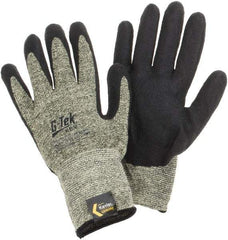 PIP - Size 2XL, ANSI Cut Lvl A7, Cut Resistant Gloves - Palm & Fingers Coated, Knit Wrist, Black/Yellow, Paired - Industrial Tool & Supply