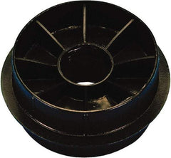 Caplugs - Round Head Double-Ended Plug - 3" OD, High-Density Polyethylene, Black - Industrial Tool & Supply