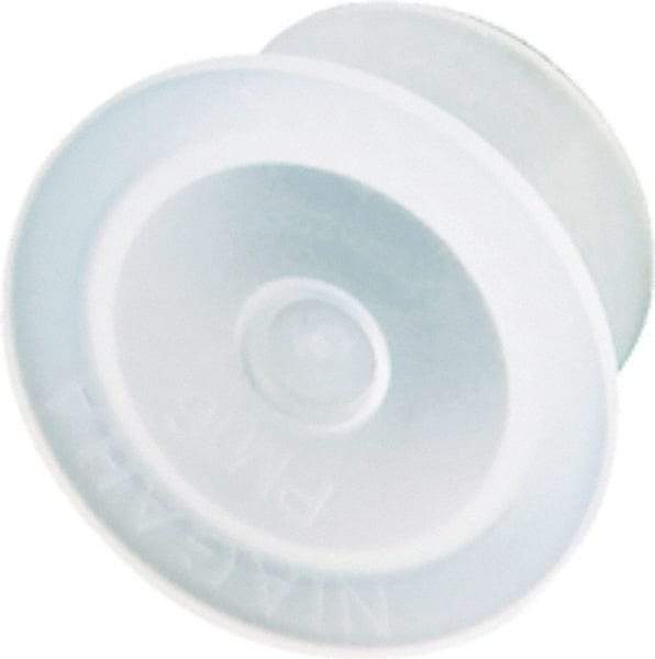 Caplugs - 17.68" ID, Push-On, Round Head Cap - 25.5mm OD, Low-Density Polyethylene, Yellow Tint - Industrial Tool & Supply