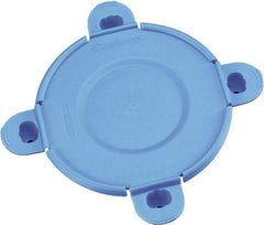 Caplugs - Toggle Lock Flange Cap - Low-Density Polyethylene, Blue - Industrial Tool & Supply
