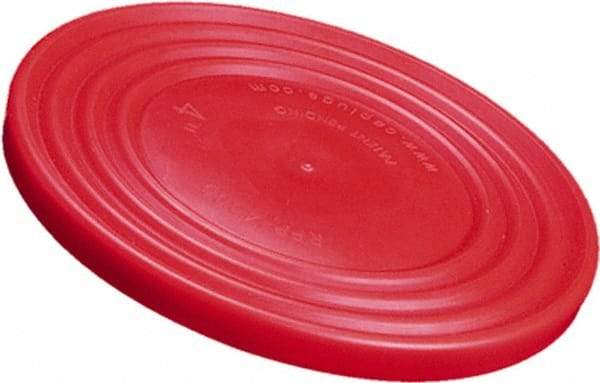 Caplugs - Round Head Flange Cap - Low-Density Polyethylene, Red - Industrial Tool & Supply