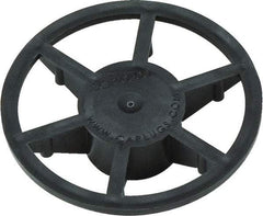 Caplugs - 1" ID, Pin Wheel Cap - 35/64" Long, Low-Density Polyethylene, Black - Industrial Tool & Supply