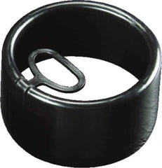Caplugs - Round Head, Tear-Tab Well Casing Cap - Low-Density Polyethylene, Black - Industrial Tool & Supply