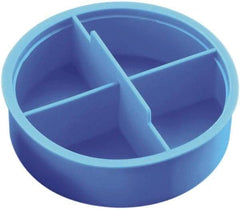 Caplugs - 2.02" ID, Round Head Tube Plug - 2.13" OD, 1" Long, Low-Density Polyethylene, Blue - Industrial Tool & Supply