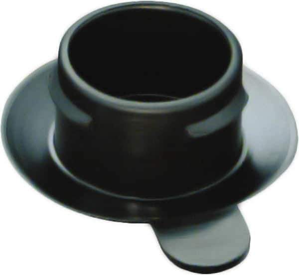 Caplugs - Push-In Finishing Plugfor 1/2 SAE, 1/4 NPT Thread - 0.444" ID, 0.72 OD, Low-Density Polyethylene, Black - Industrial Tool & Supply