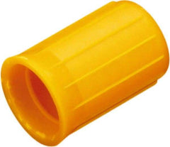 Caplugs - 0.47" ID, Round Head Cap - 1-15/64" Long, Vinyl, Black - Industrial Tool & Supply