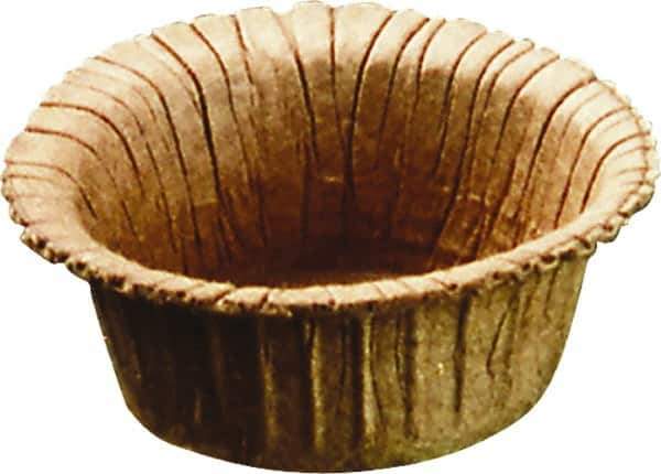 Caplugs - 1.11" ID, Round Head, Tapered Plug - 1.38" OD, 35/64" Long, Paperboard, Brown - Industrial Tool & Supply