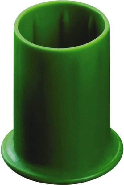 Caplugs - 0.295" ID, Round Head Vented Cap - 0.62" OD, 53/64" Long, Thermoplastic Rubber, Yellow - Industrial Tool & Supply