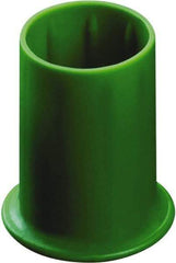 Caplugs - 0.295" ID, Round Head Vented Cap - 0.62" OD, 53/64" Long, Thermoplastic Rubber, Yellow - Industrial Tool & Supply
