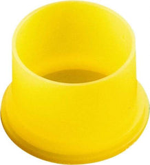 Caplugs - 2.217" ID, Round Head Utility Plug - 2.38" OD, 5/8" Long, Low-Density Polyethylene, Yellow - Industrial Tool & Supply
