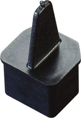 Caplugs - 0.326" x 0.2", Pull-Tab USB Plug - 1/4" Long, Low-Density Polyethylene, Black - Industrial Tool & Supply
