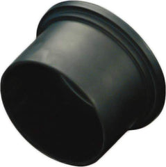 Caplugs - 2.944" ID, Conductive, Round Head Plug - 3.12" OD, 35/64" Long, Polyethylene Copolymer, Black - Industrial Tool & Supply