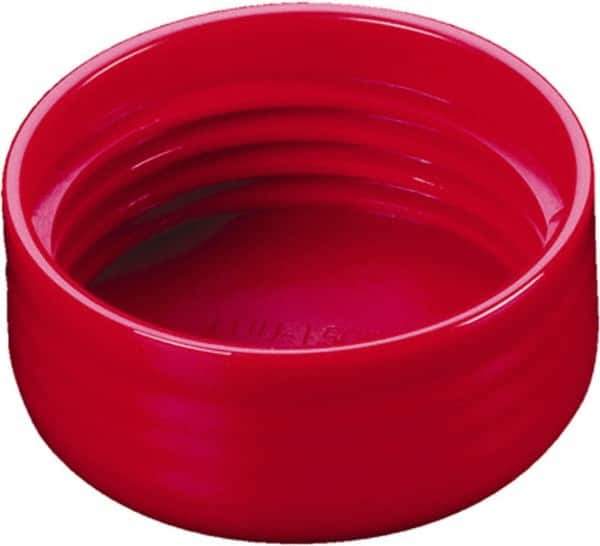 Caplugs - Round Head, Threaded Cap - Vinyl, Red - Industrial Tool & Supply